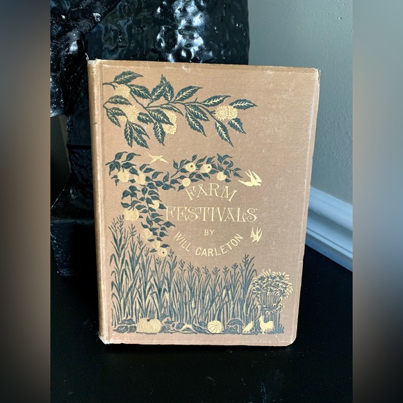 VINTAGE HARDCOVER,RARE FIND, FARM FESTIVALS ILLUSTRATED, ANTIQUE POETRY BOOK - Picture 12 of 12